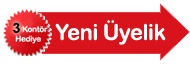 Sms servisine �ye olun 3 Kont�r Kazan�n